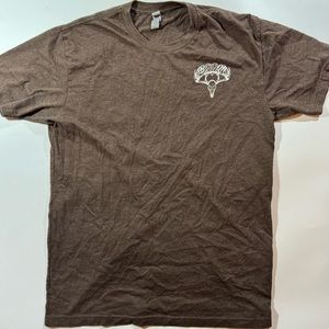 Vintage Brown Graphic “BOOM Adventures” Mens T-Shirt